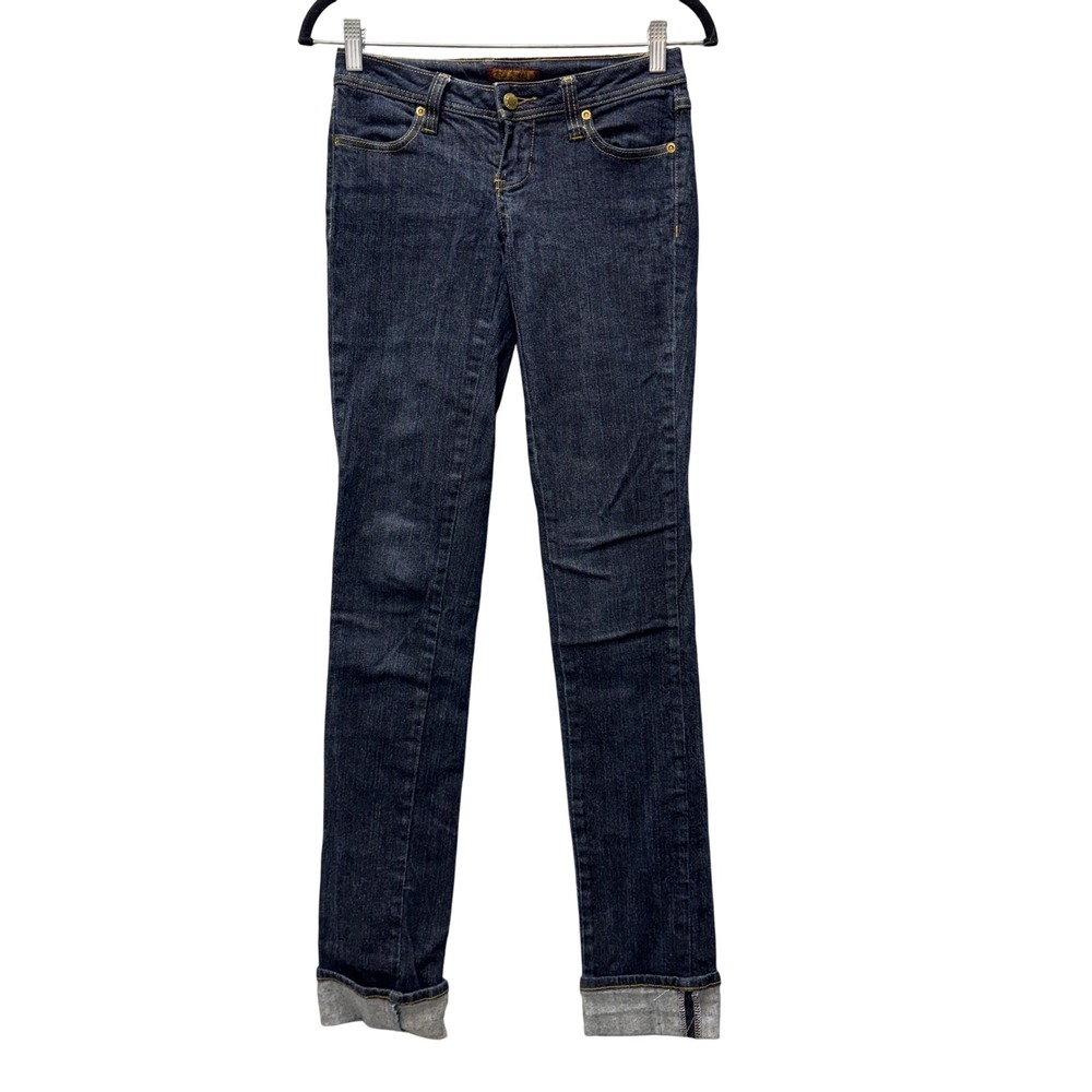 Zanadi Womens Dark Wash Straight Leg Denim Jeans Size 1 RN 74753